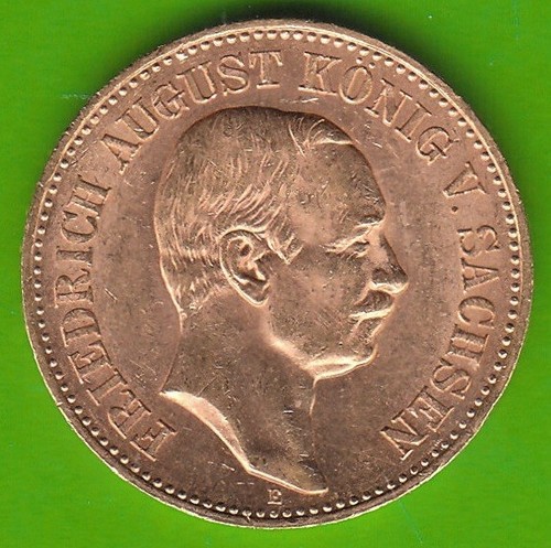 Gold coin sachsen - gold, 1905