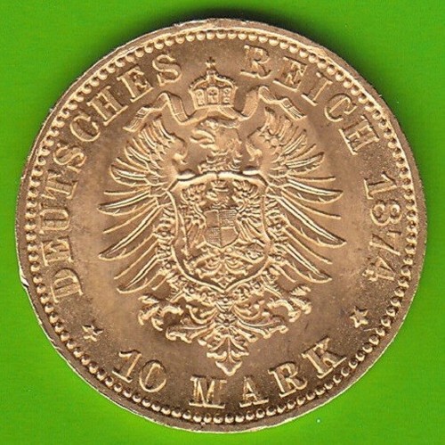 Gold münze preußen mark - 10,