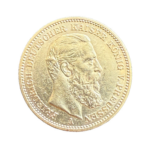 Germany prussia 1888 gold - a, 20