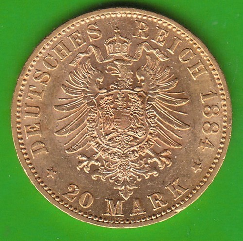 Gold coin preußen mark - gold,